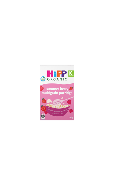 hipp HiPP Organic Summer Berry Multigrain Baby Porridge- Buy online at McGrocer