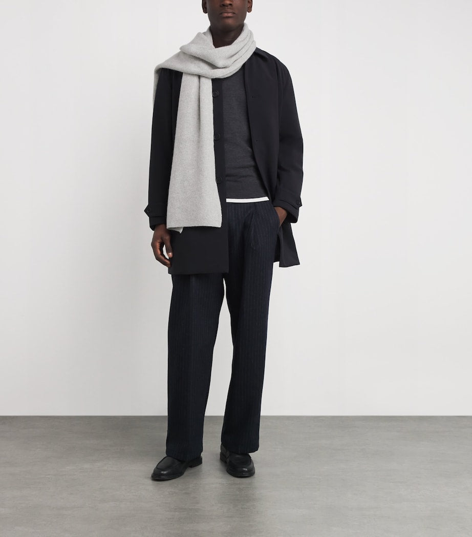Le Bonnet lambswool and angora classic scarf (British brand)