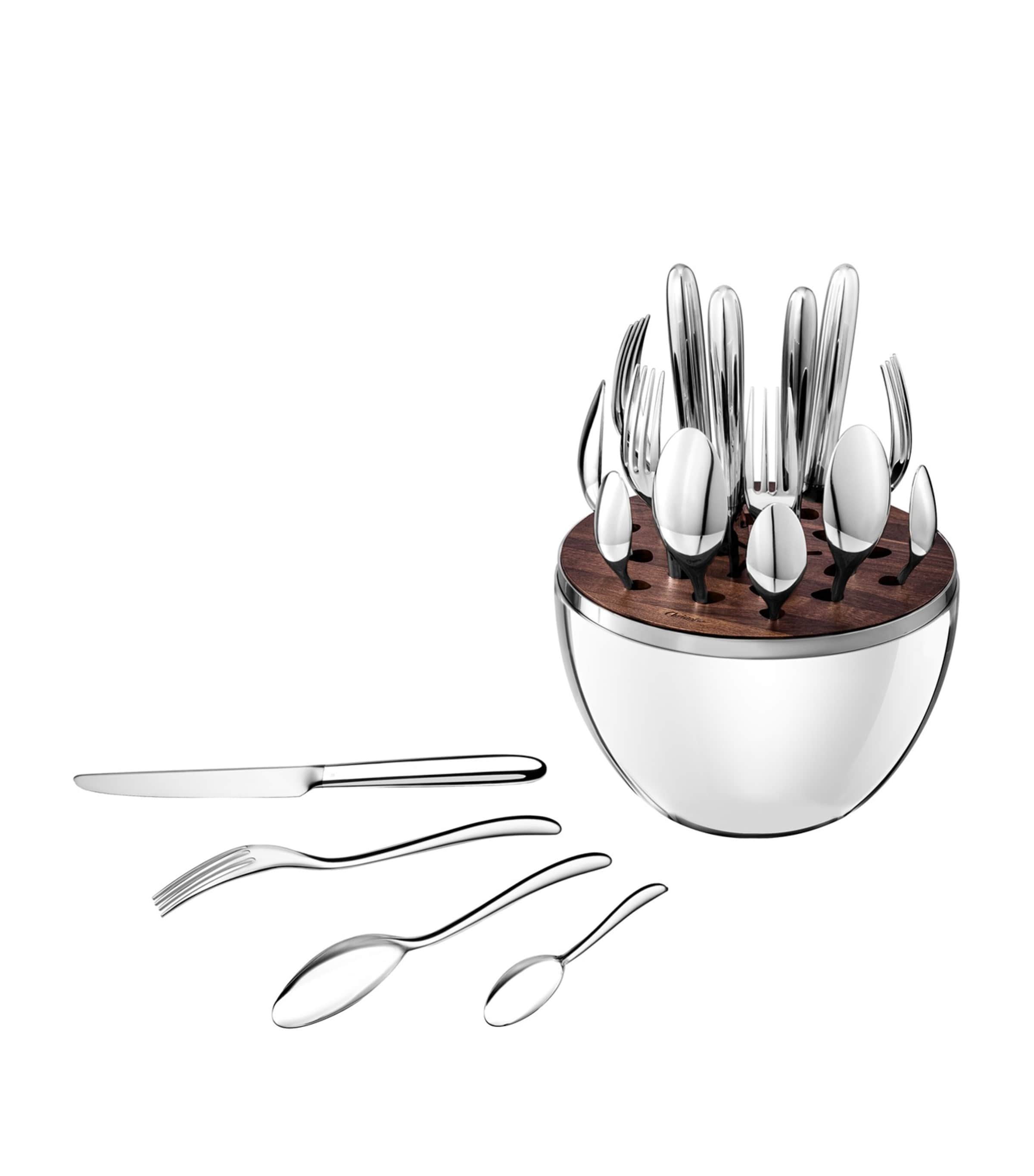 Christofle Mood Silver 24-piece cutlery set - British product