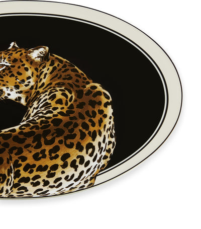 Harrods Dolce&Gabbana Casa Porcelain Leopard Oval Serving Plate 45.5cm - اشترِ عبر الإنترنت من McGrocer
