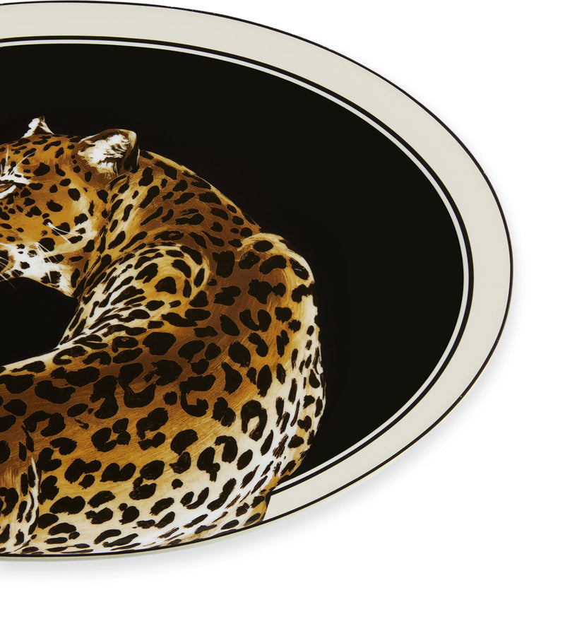 Dolce&Gabbana serving plate leopard oval 45.5cm - British product