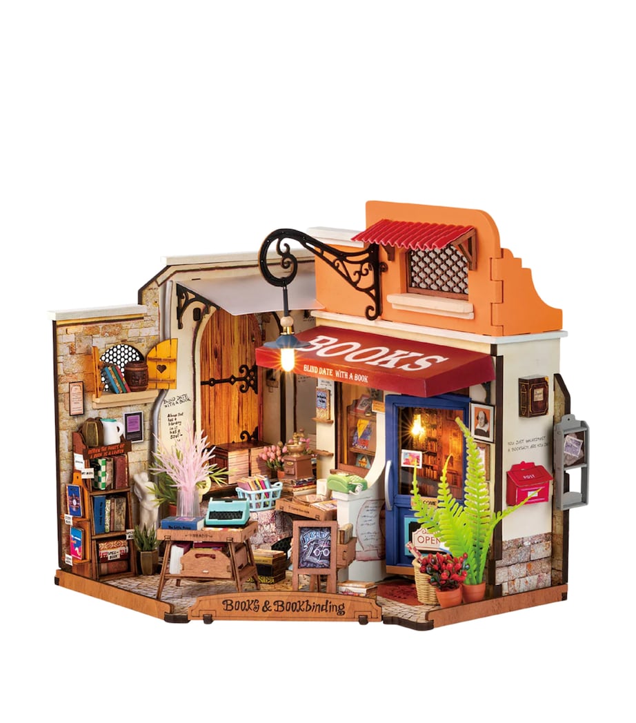 Robotime Rolife Corner Bookstore miniature kit (British brand)