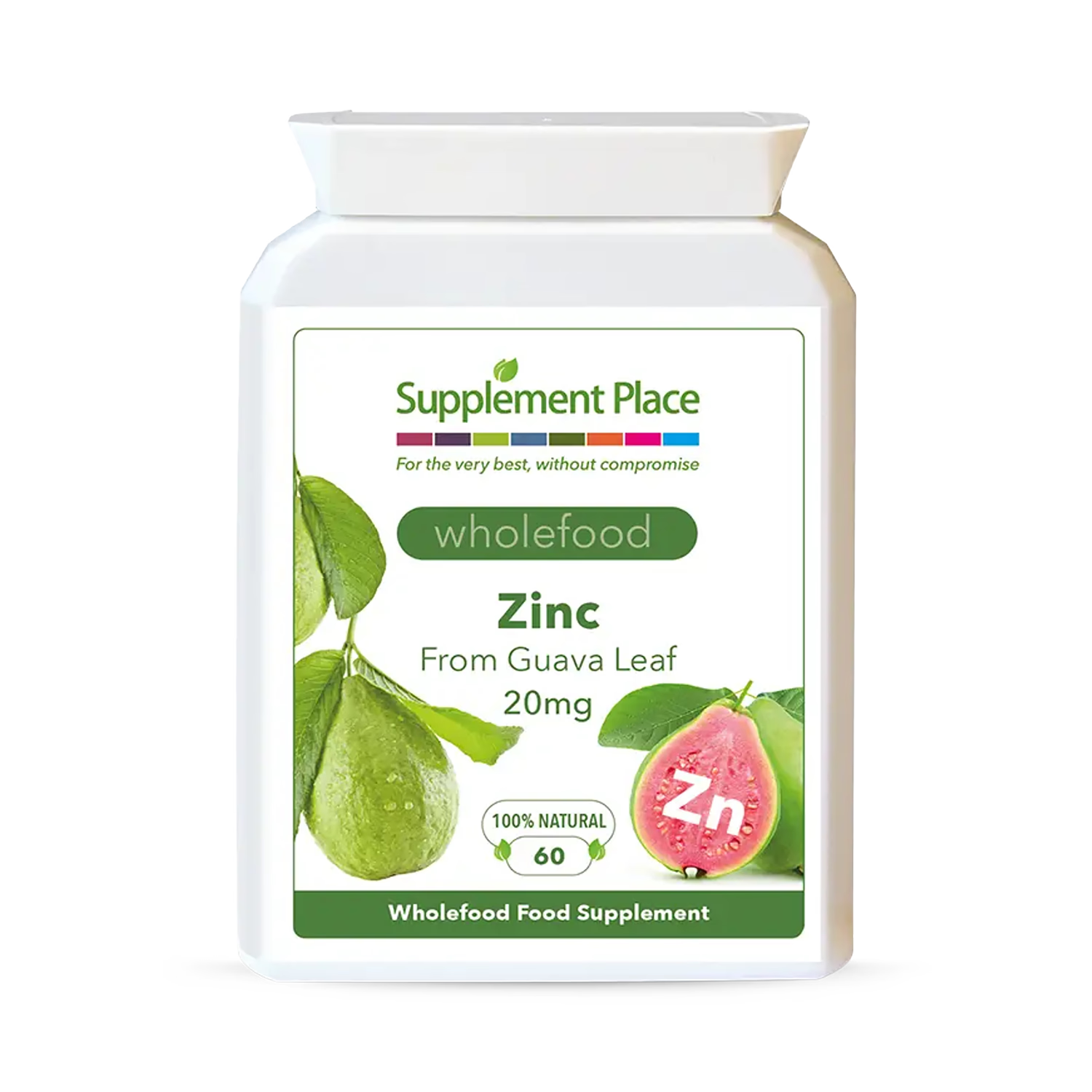 Supplement Place wholefood zinc 20mg 60 capsules (British brand)