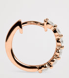 Harrods rose gold diamond hoop earrings 0.50ctw, imported from the UK