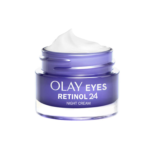 Olay Retinol 24 Night Eye Cream, Fragrance Free 15ml face & body skincare Sainsburys   