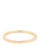 Astrid & Miyu ridged band ring yellow gold 1.5mm, imported from the UK