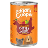 Edgard &amp;amp; Cooper Adult Grain Free Wet Dog Food with Chicken &amp;amp; Turkey   400g