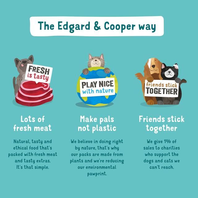 Edgard &amp;amp; Cooper Adult Grain Free Wet Dog Food with Lamb &amp;amp; Beef   400g