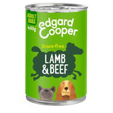 Edgard &amp;amp; Cooper Adult Grain Free Wet Dog Food with Lamb &amp;amp; Beef   400g