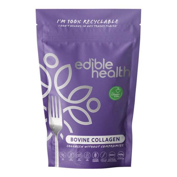 Edible Health Hydrolysed Bovine Collagen Powder 400g Pouch