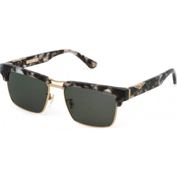 Police SPLP25 green sunglasses, imported from the UK