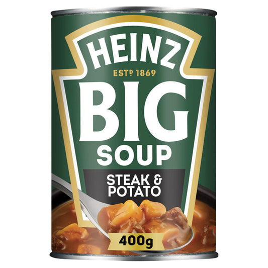 Heinz Steak & Potato Chunky Big Soup 400g Soups Sainsburys   