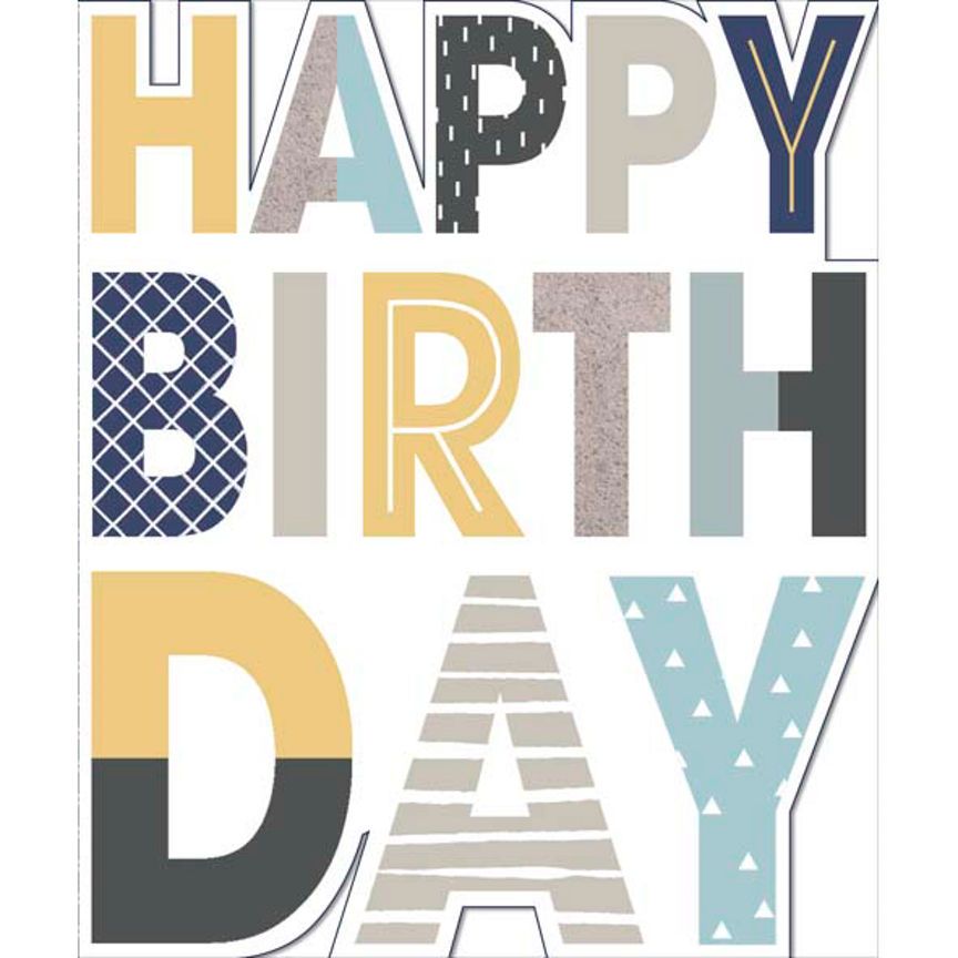 George Home Diecut Happy Birthday Card General Household ASDA   