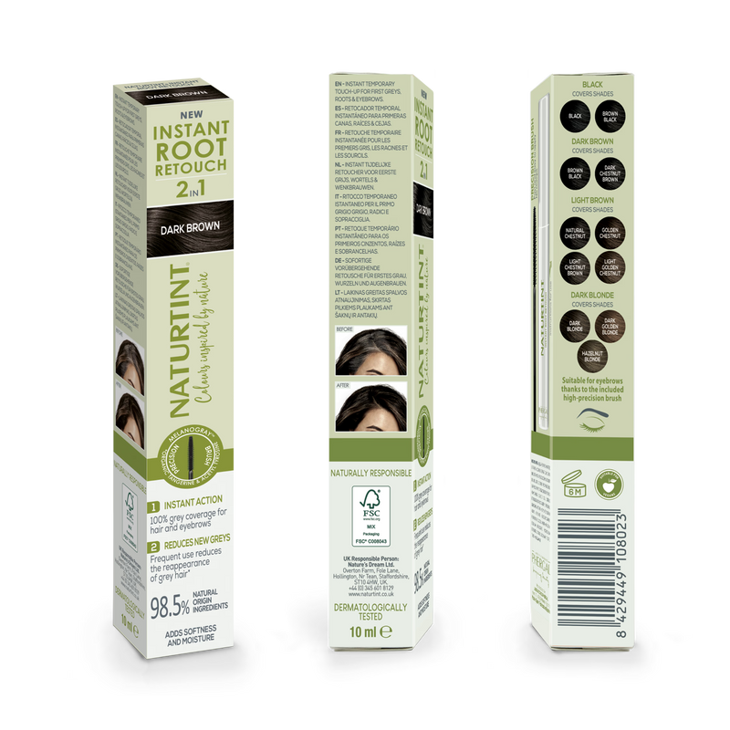 Naturtint root retouch Dark Brown 10ml (British brand)