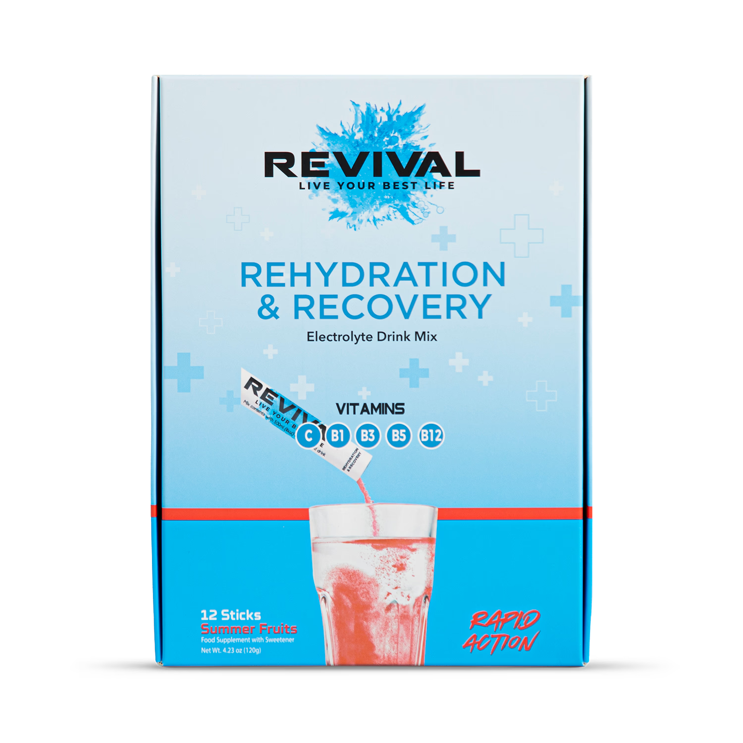 Revival hydration powder Summer Fruits 12 pack - British product