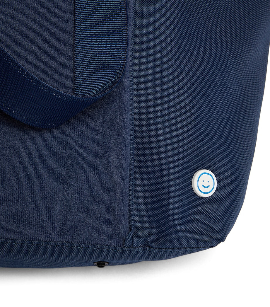 Becco Bags tote bag with hook-and-loop patches, imported from the UK