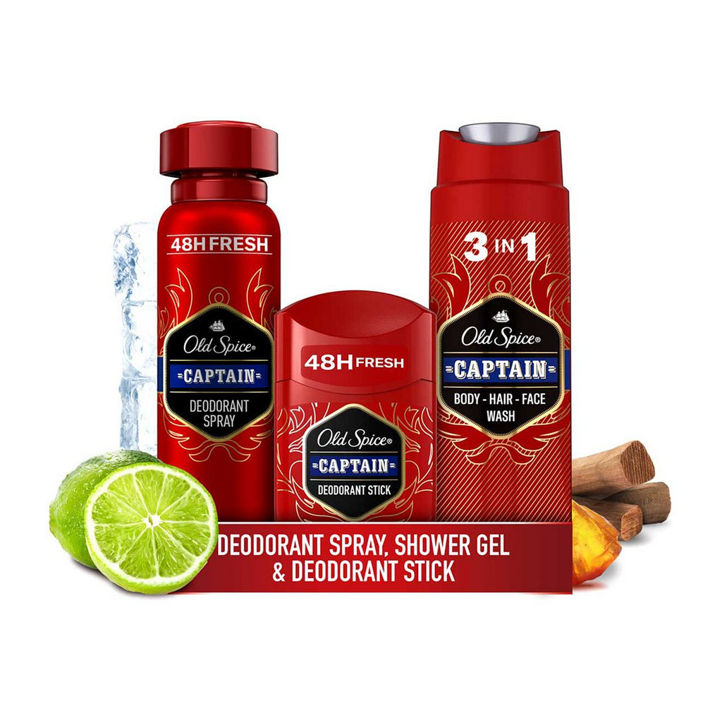 Old Spice Captain Deodorant & Shower Gel Bundle