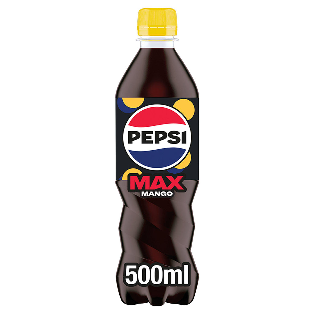 Pepsi Max Mango No Sugar Cola Bottle 500ml