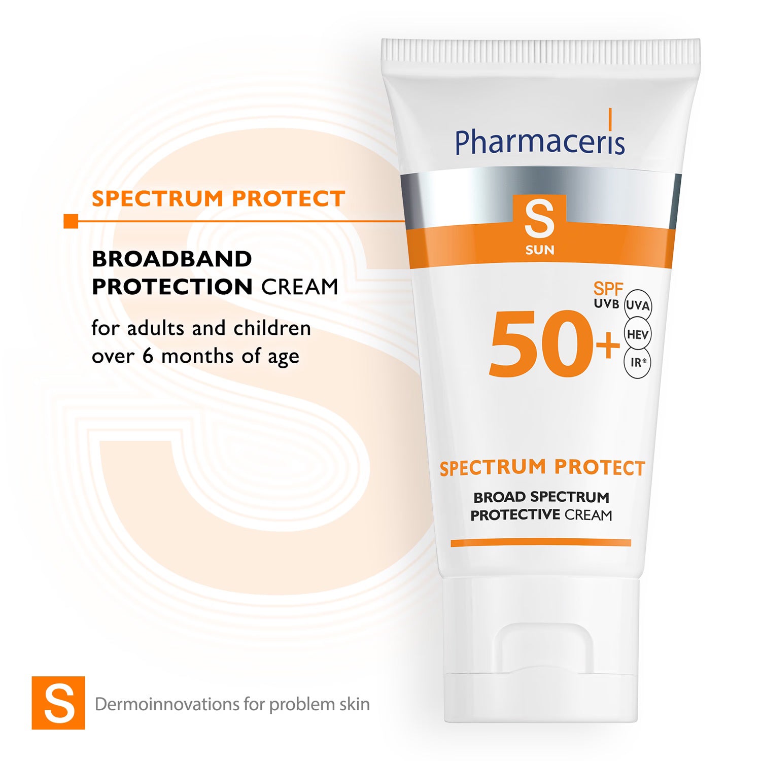Pharmaceris S sun protection cream SPF 50 50ml - British product