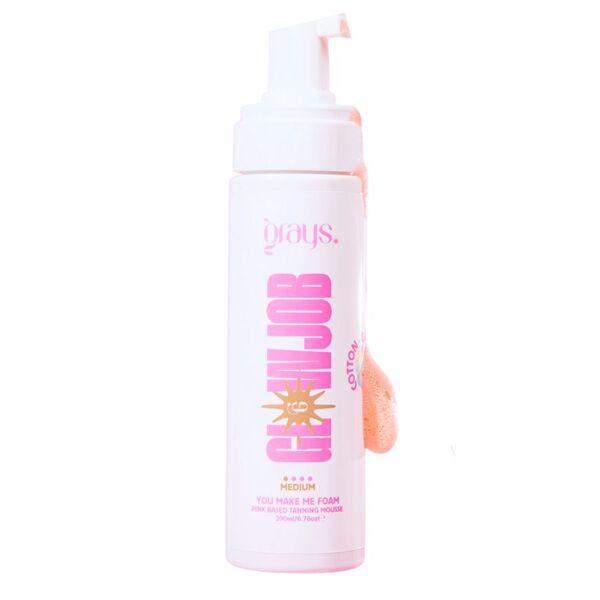 Glowjob pink medium tanning mousse 200ml (British brand)