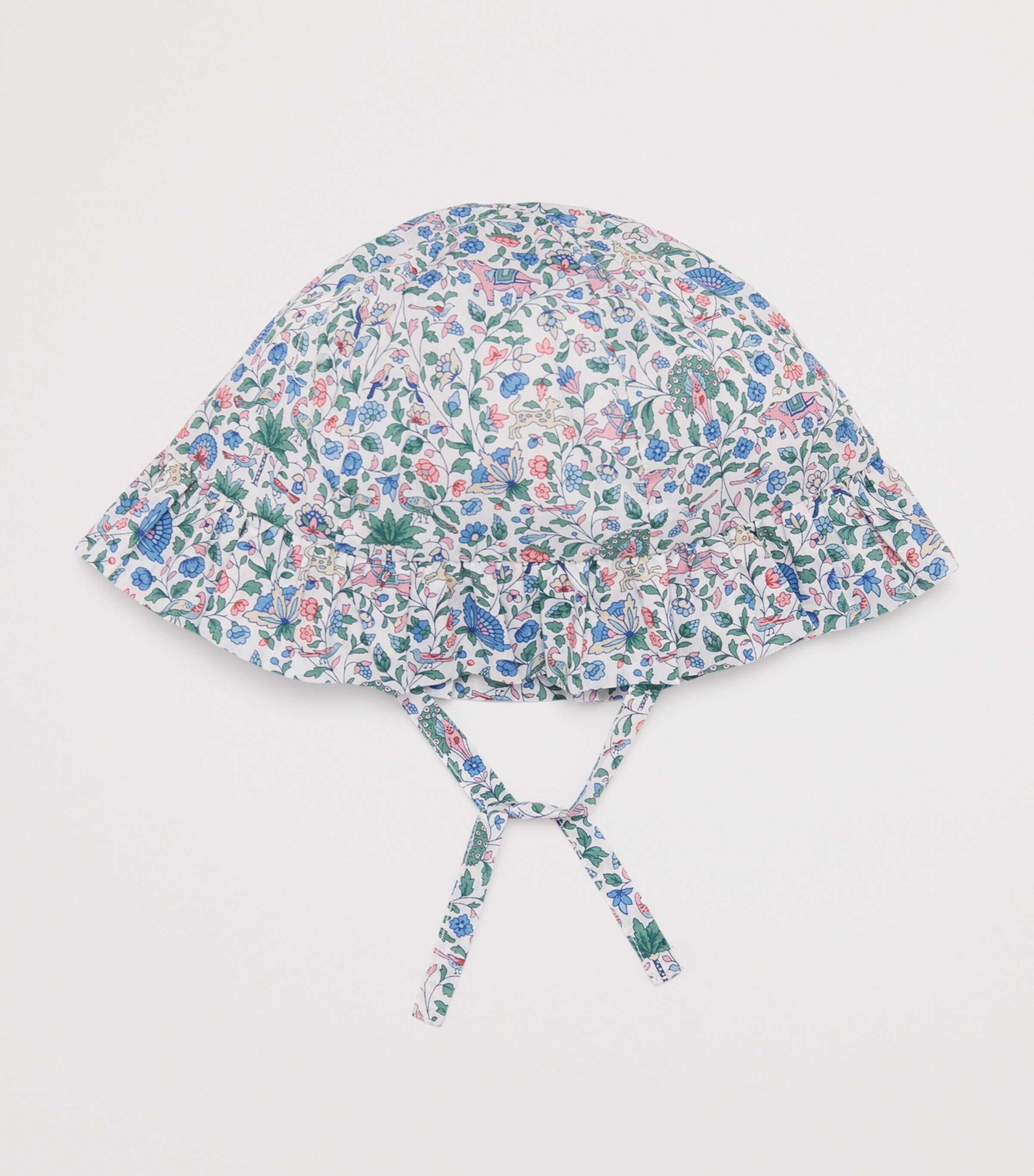 Tartine et Chocolat Liberty print floral baby bonnet (British brand)