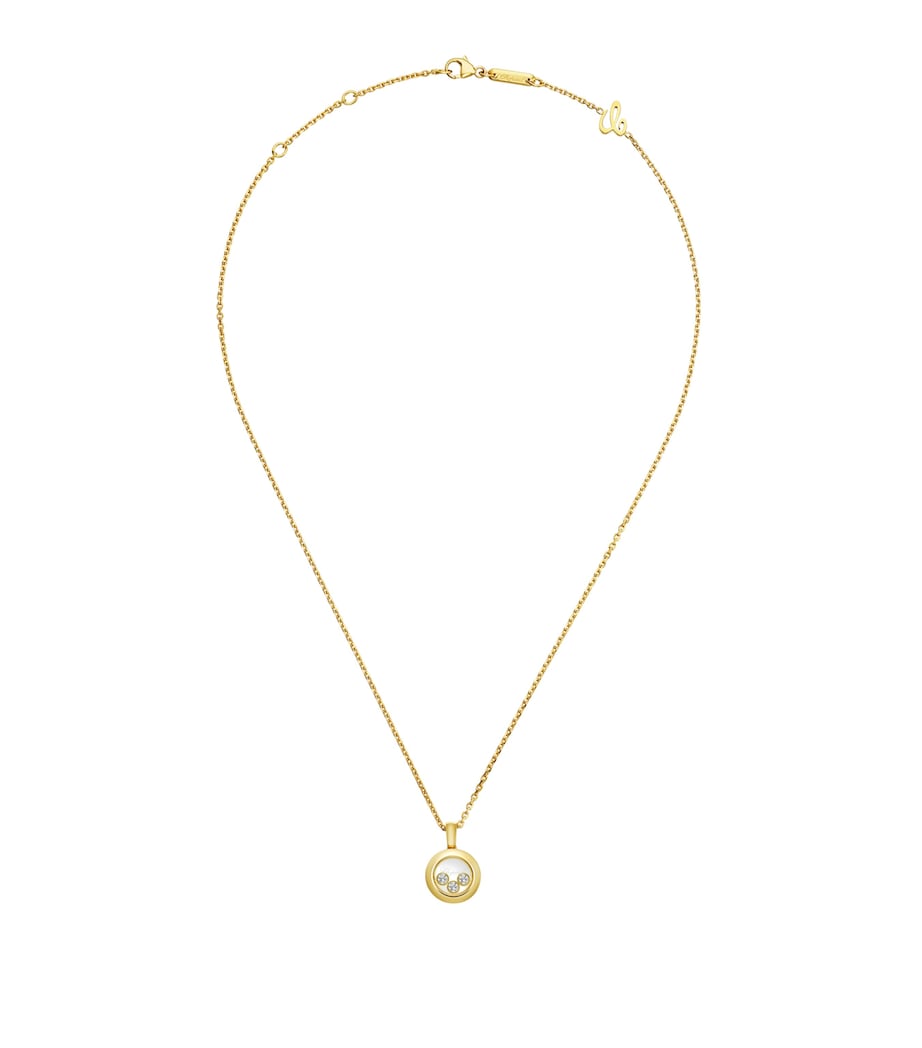 Chopard Happy Diamonds pendant necklace yellow gold diamond, UK version