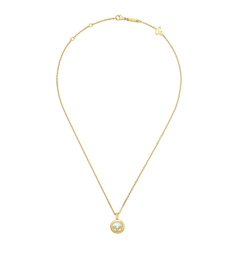 Chopard Happy Diamonds pendant necklace yellow gold diamond, UK version