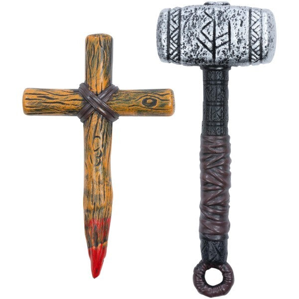 Smiffys vampire slayer stake and hammer kit - British brand