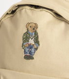 Ralph Lauren kids backpack with cotton bear embroidery, UK version