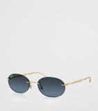 Ray-Ban metal oval sunglasses RB3767, UK version