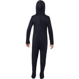 Smiffys skeleton costume child black hooded all-in-one (British brand)