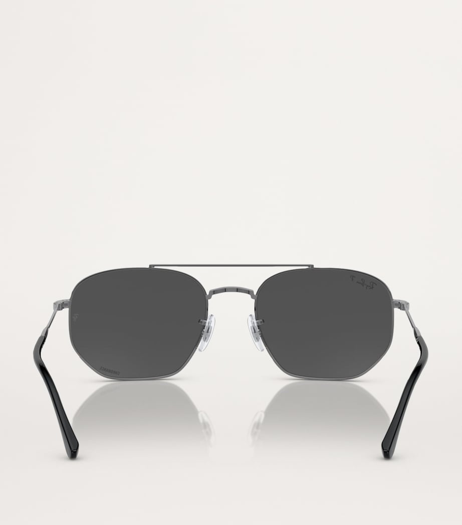 Ray-Ban metal sunglasses model 0RB3707 (British brand)