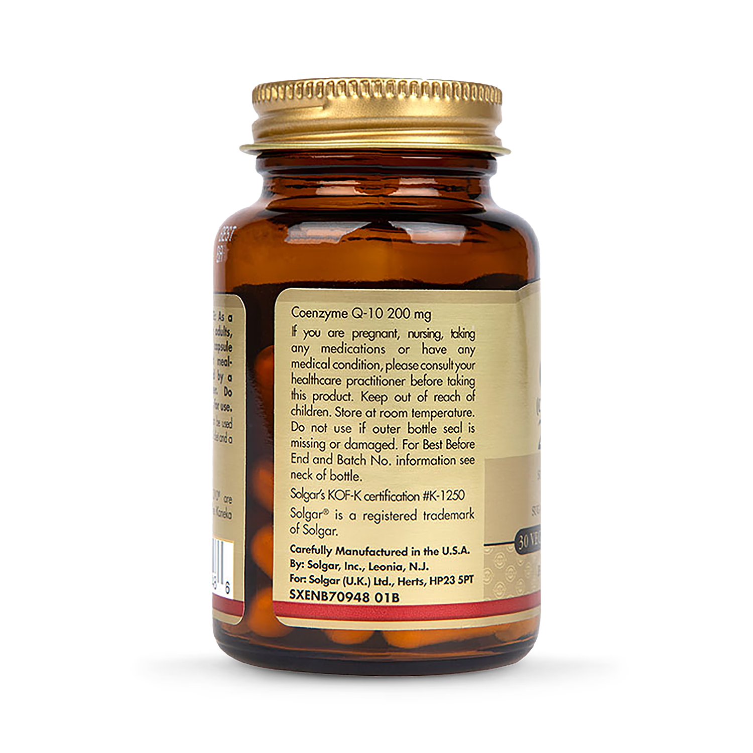 Solgar CoQ-10 capsules 200mg 30 count (British brand)