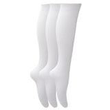 Girls Knee High School Socks (Pack Of 3) (UK Shoe 9-12) GOODS Superdrug White  