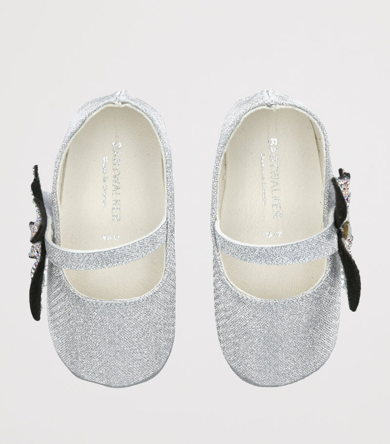 BabyWalker crystal butterfly ballet flats - British product