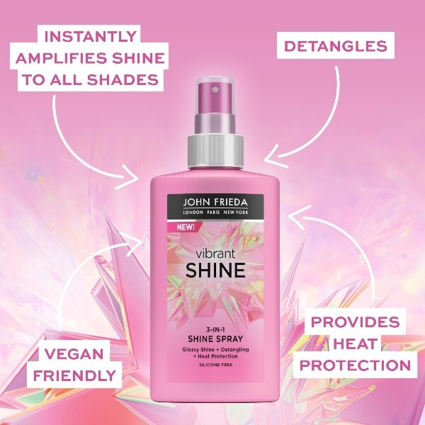 John Frieda Vibrant Shine 3-in-1 Spray 150ml GOODS Boots   