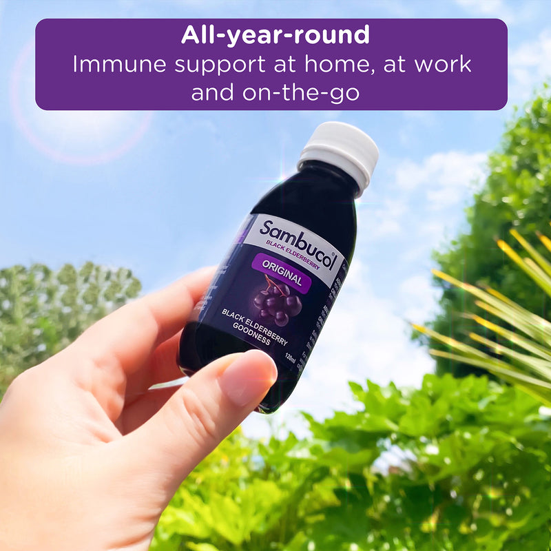 Sambucol Original Black Elderberry Formula Syrup 120ml (British brand)
