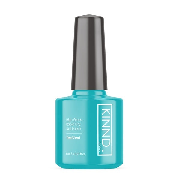 Kinnd London nail polish Teal Zeal 8ml - British product