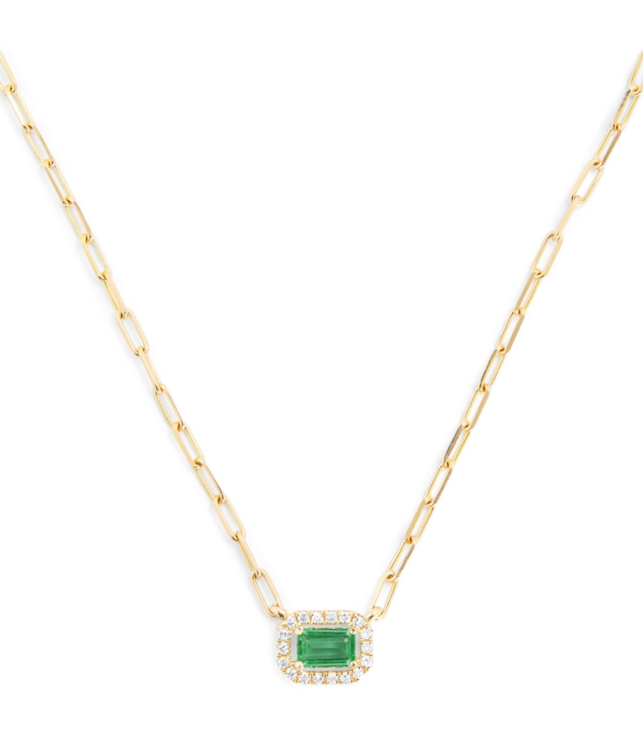 SHAY Mini Me necklace emerald diamond 0.5cm - British product