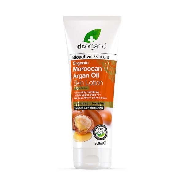 Dr Organic Moroccan Argan Oil Lotion 200ml, imported from the UK