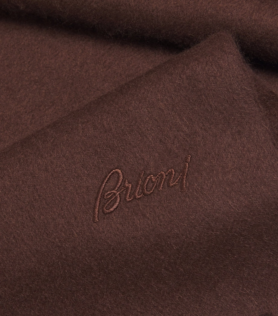 Brioni fringed scarf made in Italy - British product
