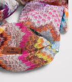 Missoni zigzag scrunchie metallic thread - British product