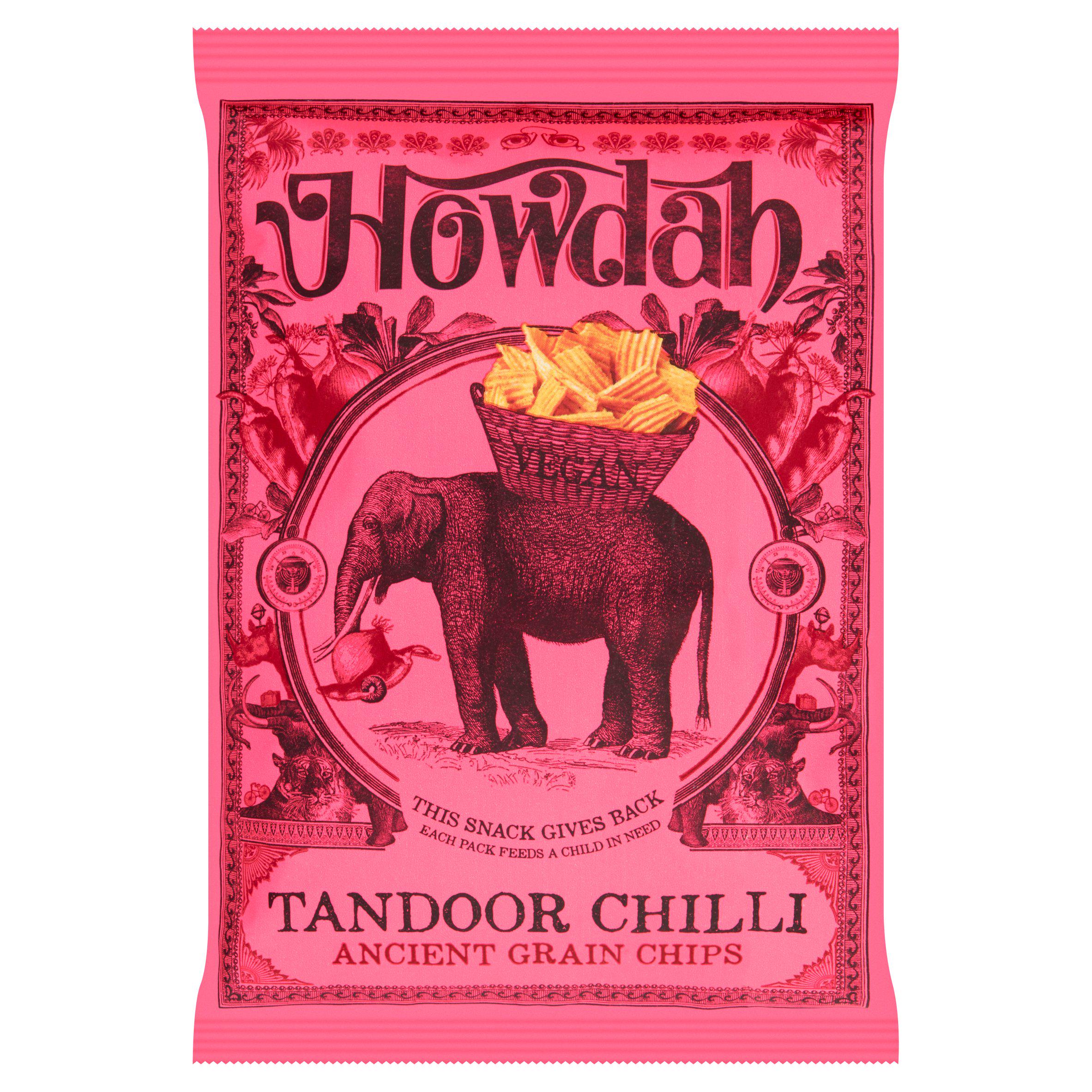 Howdah Tandoor Chilli Ancient Grain Chips 130g GOODS Sainsburys   