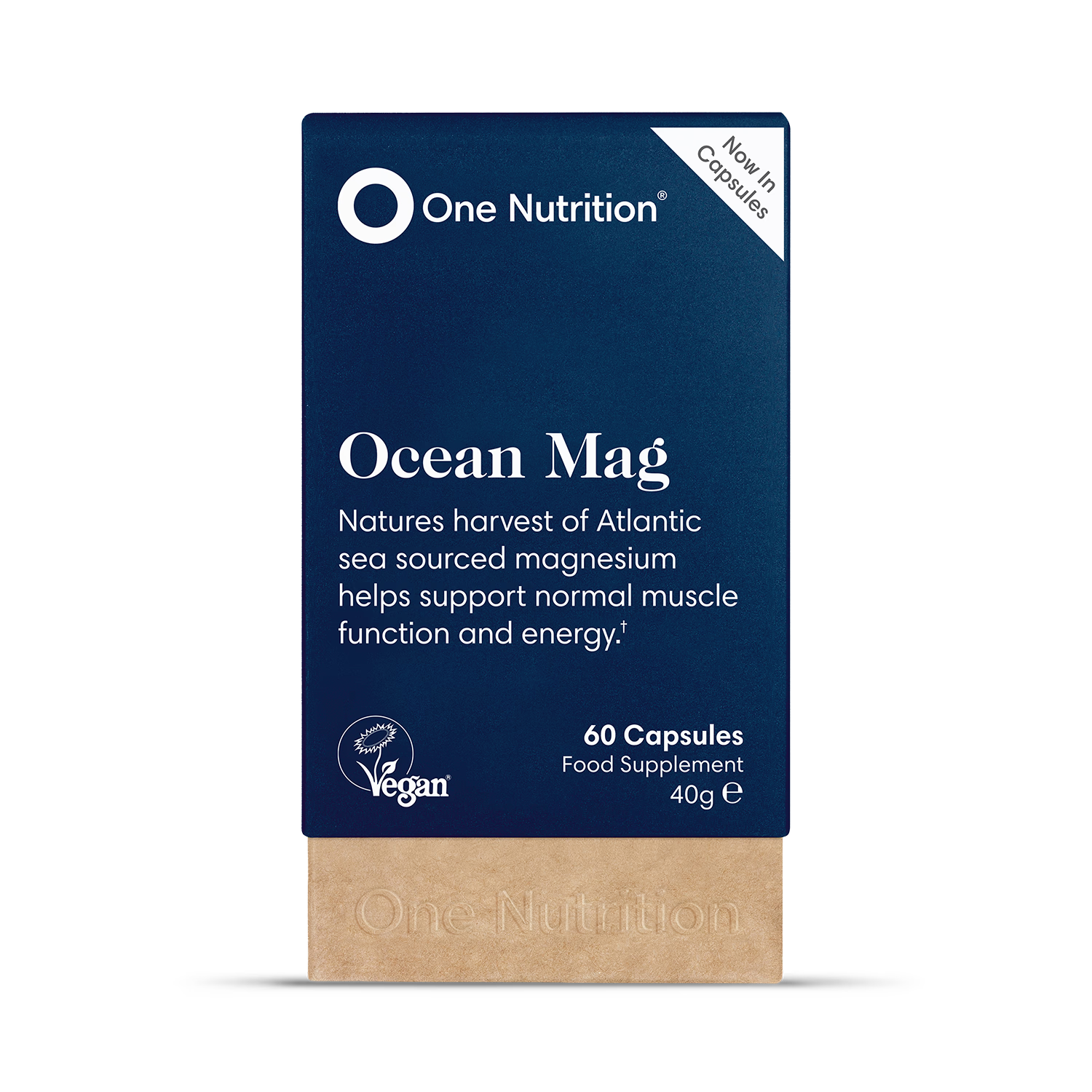One Nutrition Ocean Mag magnesium supplement 60 capsules - British product