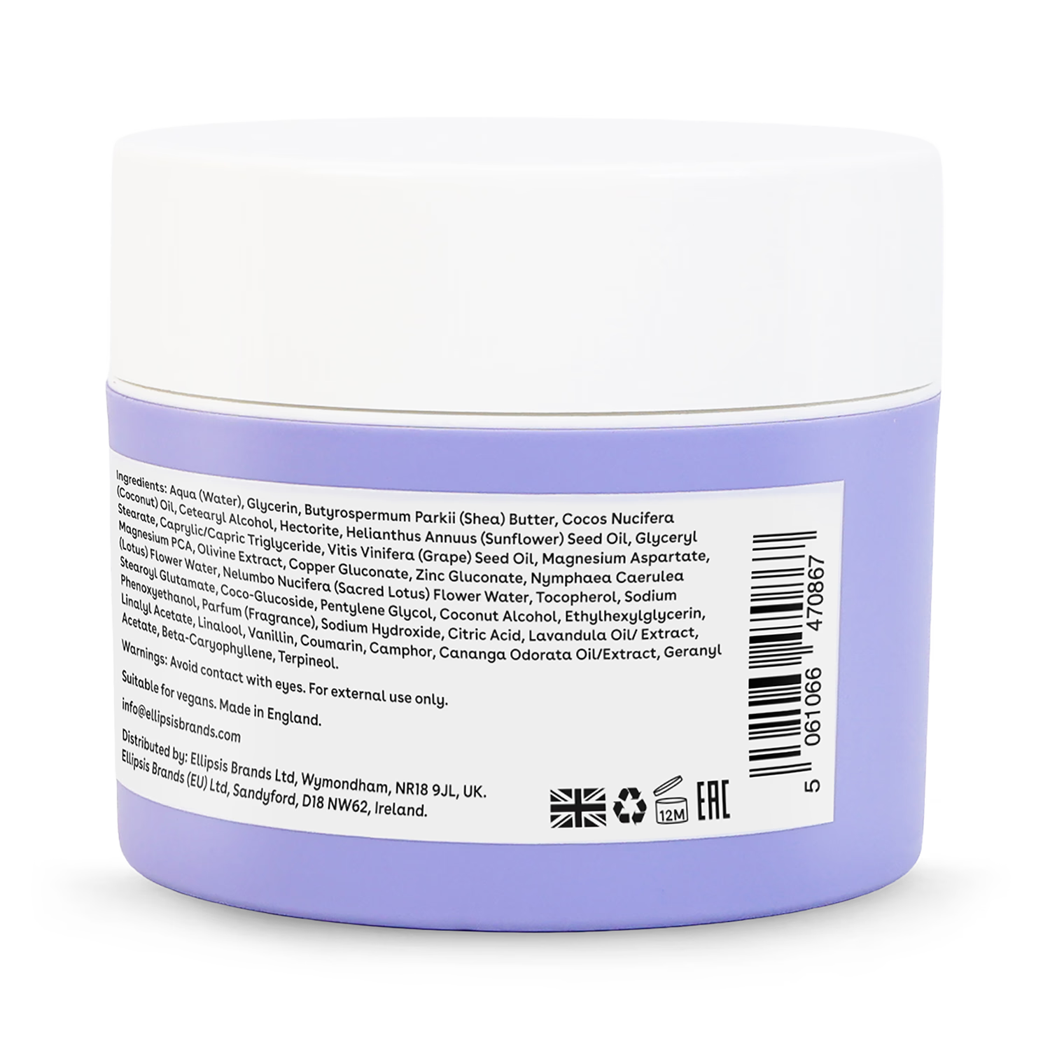 Q+A Magnesium body butter 200 ml (British brand)