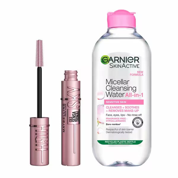 Maybelline Garnier Eye Duo Set Black 400ml, imported from the UK