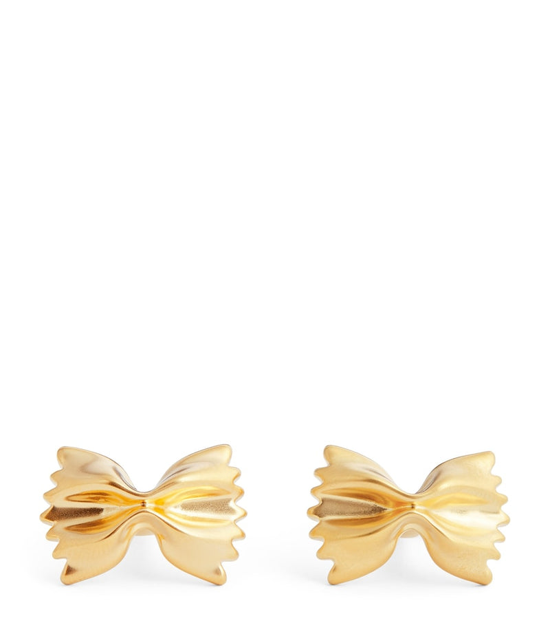 Babette Wasserman gold-plated farfalle cufflinks, UK version