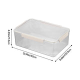 Livingandhome transparent badge storage box with cream finish, imported from the UK