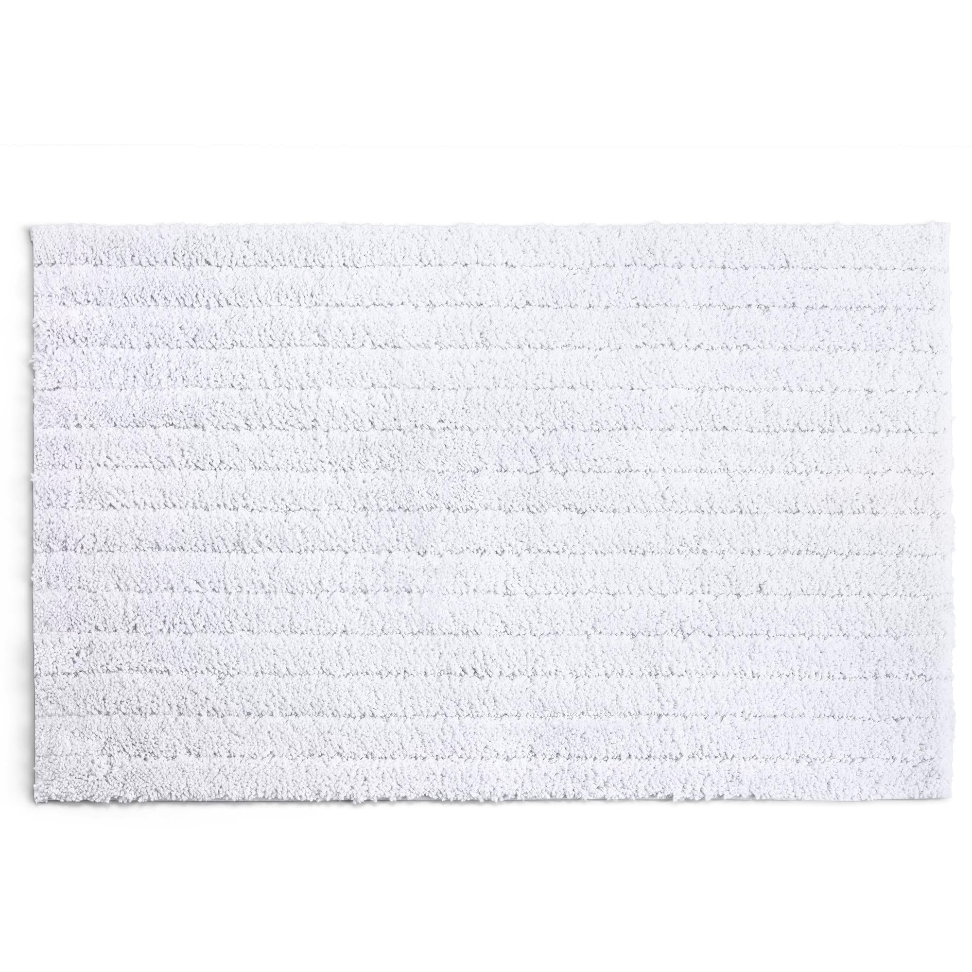 Sainsbury's Home Supersoft Quick Dry Bath Mat White GOODS Sainsburys   