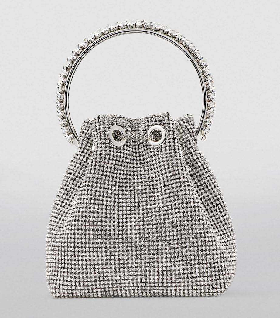 Jimmy Choo Bon Bon top-handle bag crystal handle, imported from the UK